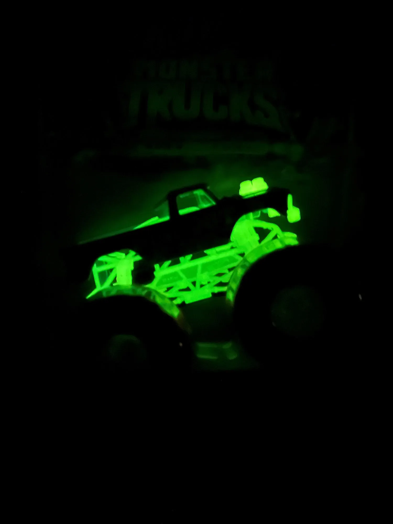 1:64 Scale Glow-In-The-Dark BIGFOOT Hot Wheels Die-Cast Toy
