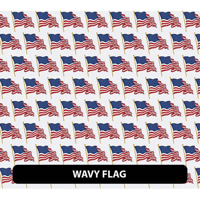 American Themed Puff Patterned HTV (12" x 12")