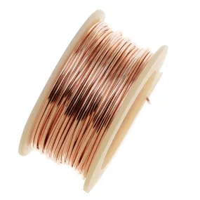 Artistic Wire, Silver Plated Craft Wire 20 Gauge Thick, Rose Gold Color (6 Yard Spool)