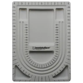 Beadaholique Design Beading Board, Gray Flock 9x13 Inches, 1 Board