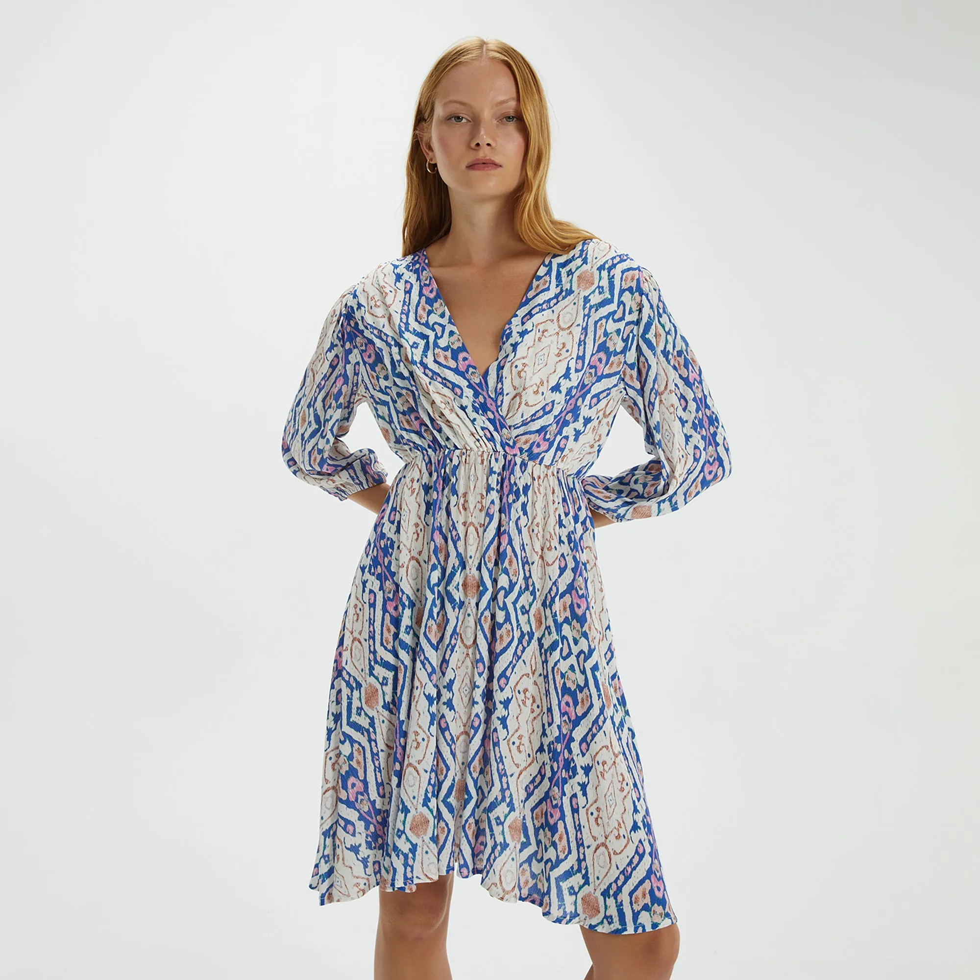 Blue Pattern Dress