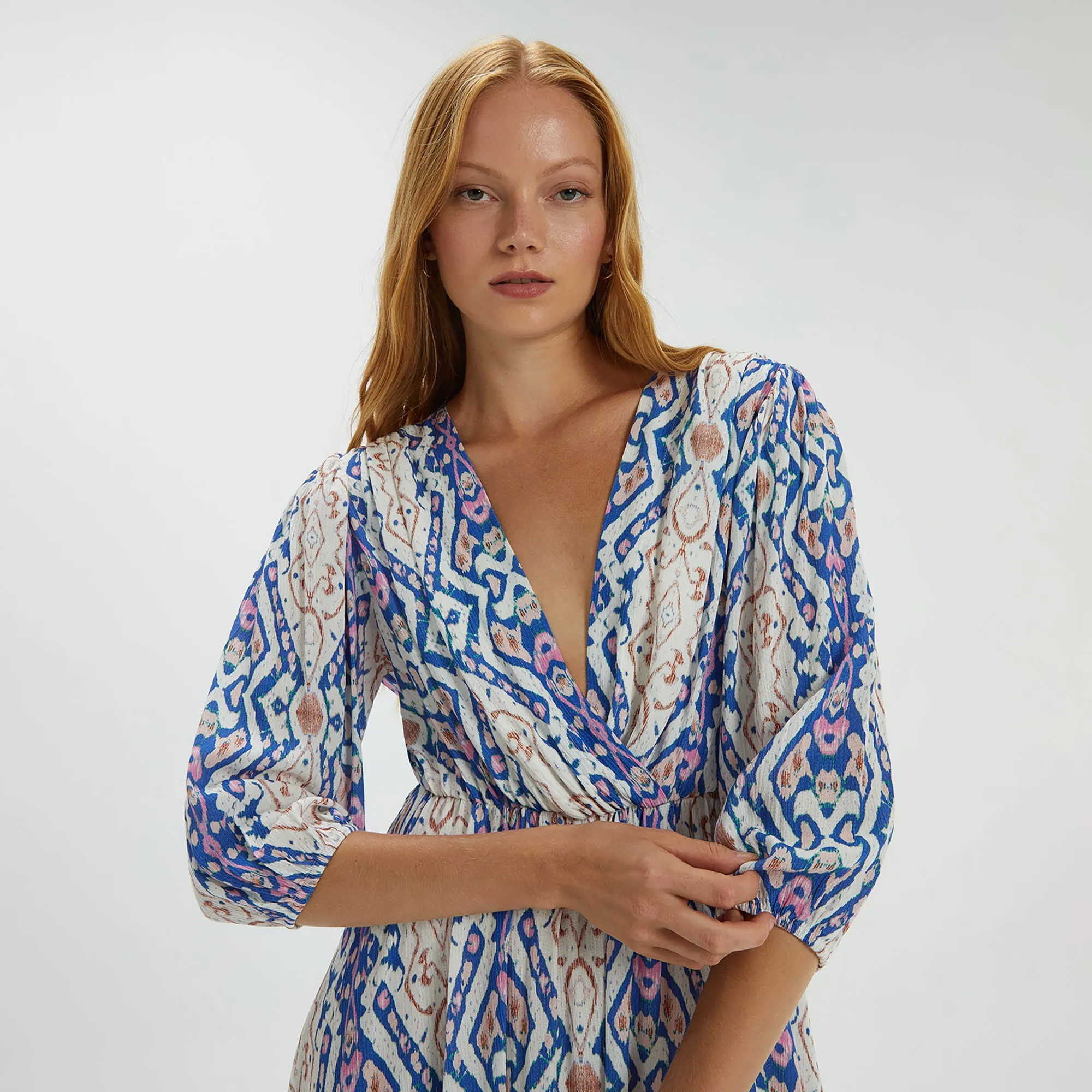 Blue Pattern Dress