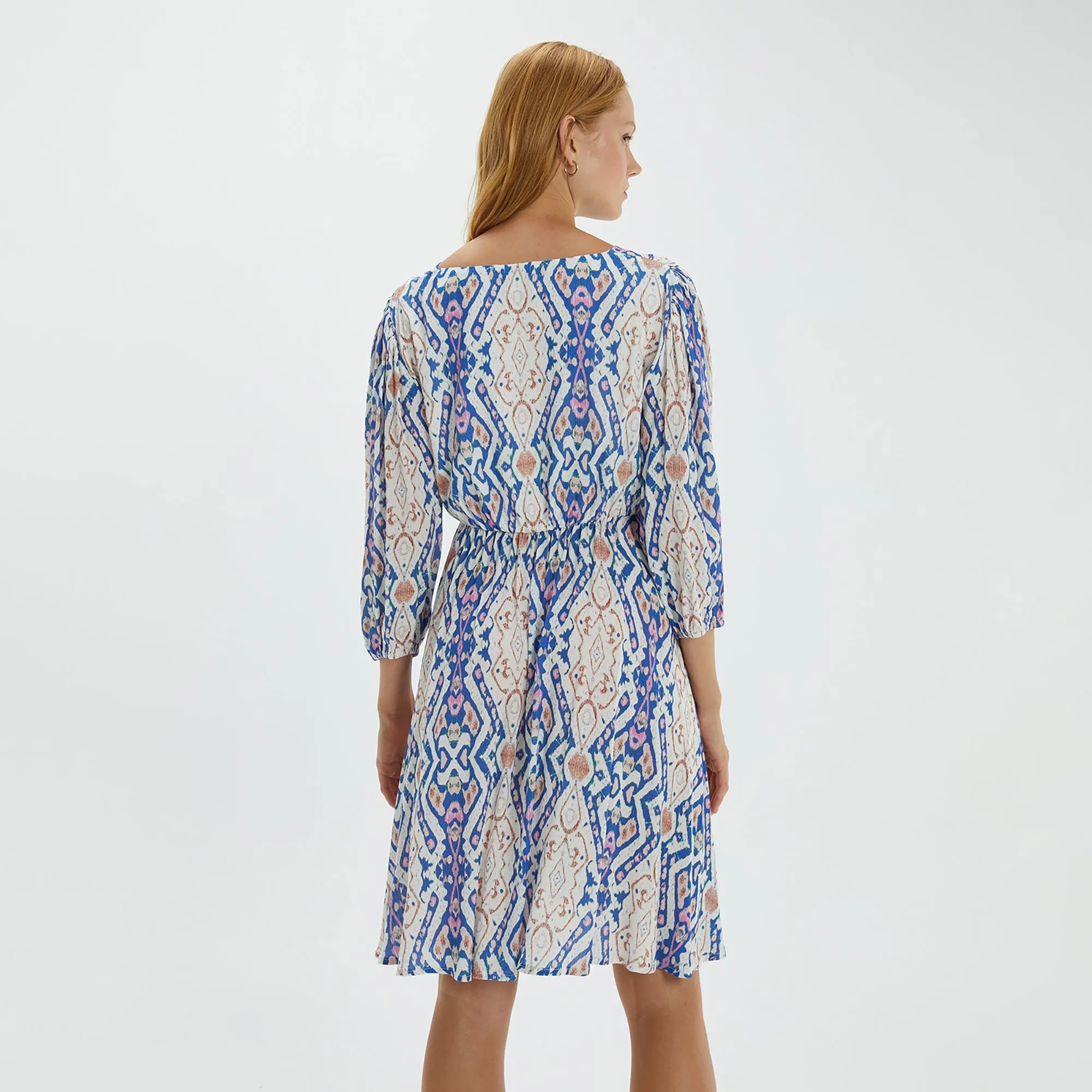 Blue Pattern Dress