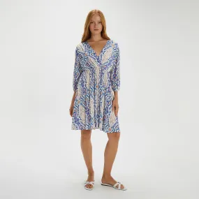 Blue Pattern Dress