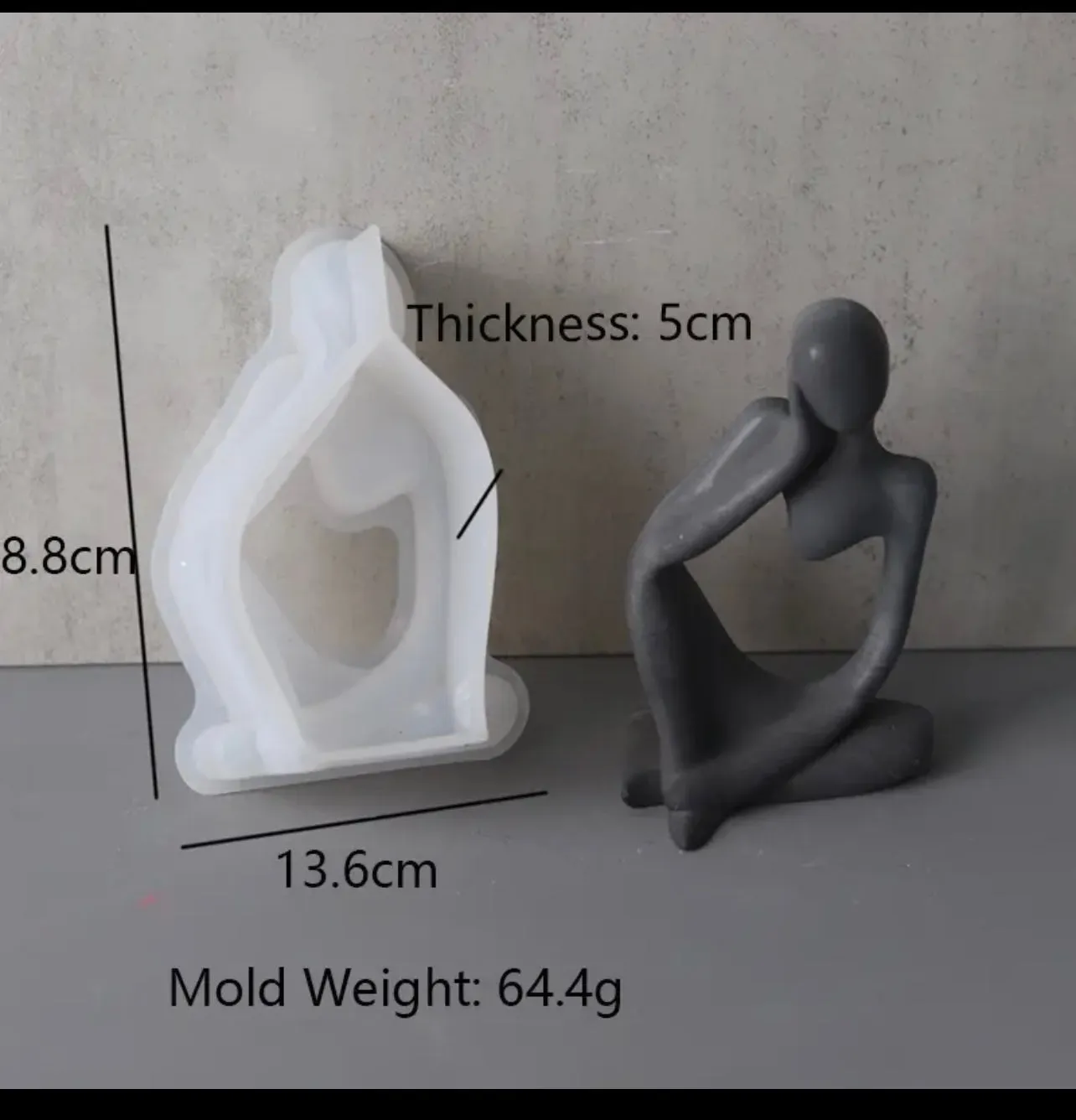 Body Art Silicone Thinker Resin Mold Set
