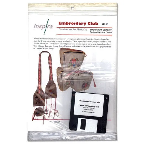 Chatelaine & Sew Much More Embroidery Club Disk #89