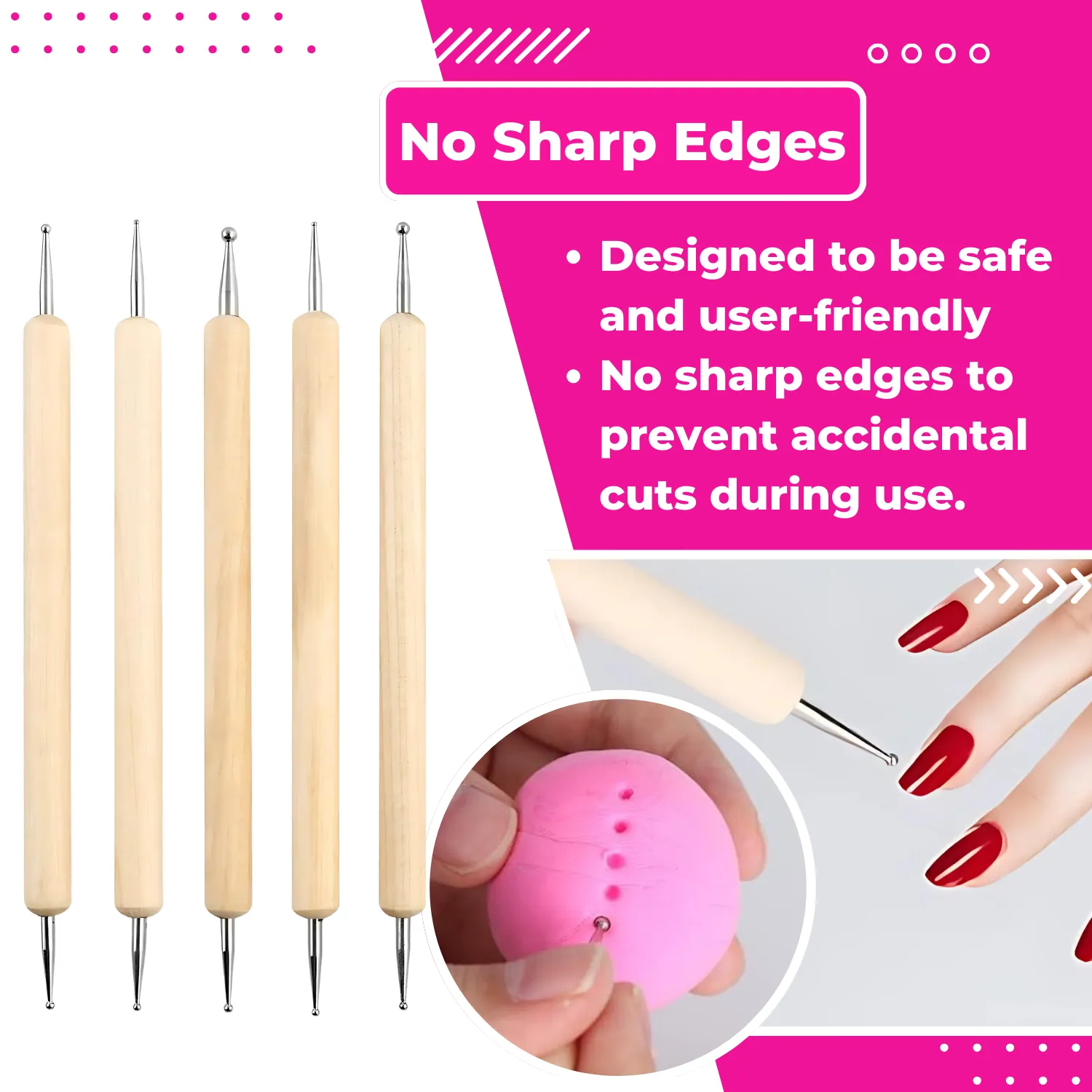 Clay Sculpting Tools Set of 18 Dotting Embossing