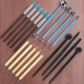 Clay Sculpting Tools Set of 18 Dotting Embossing