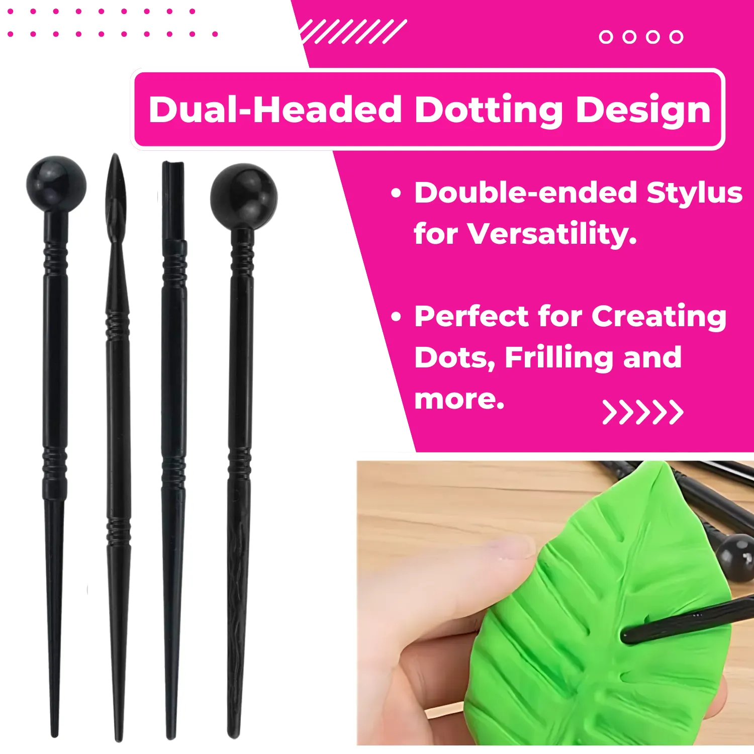 Clay Sculpting Tools Set of 18 Dotting Embossing