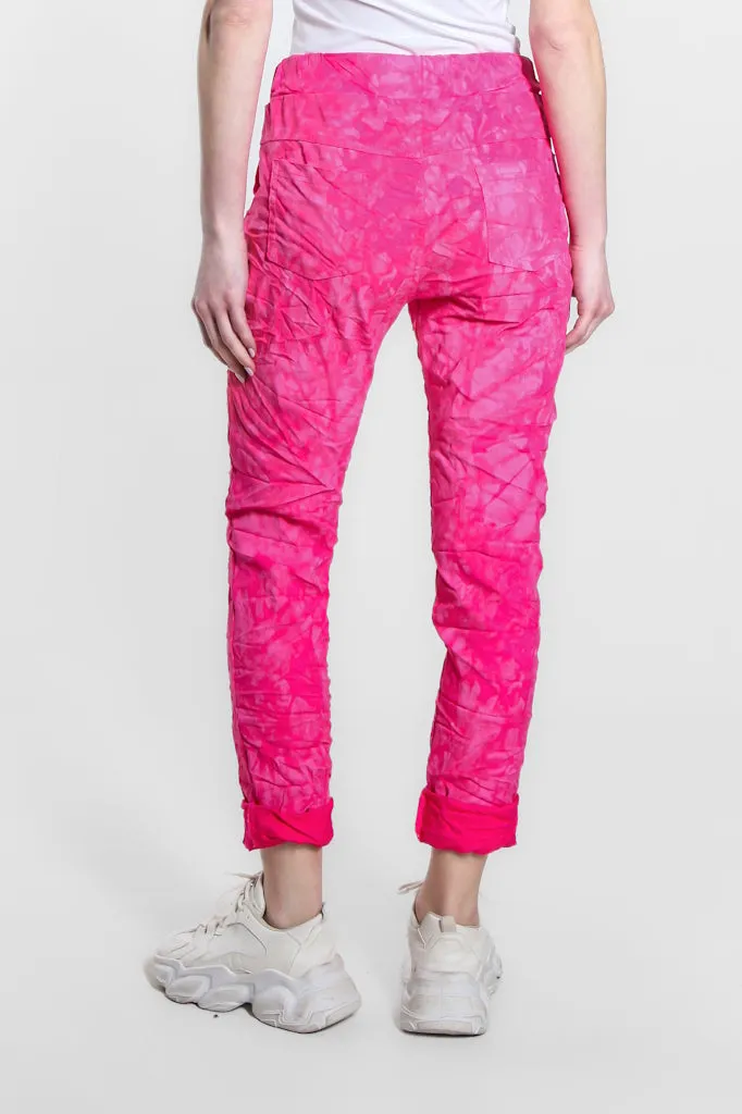 Collins Tonal Splotch Stretch Tie Waist Pant (PL160T)