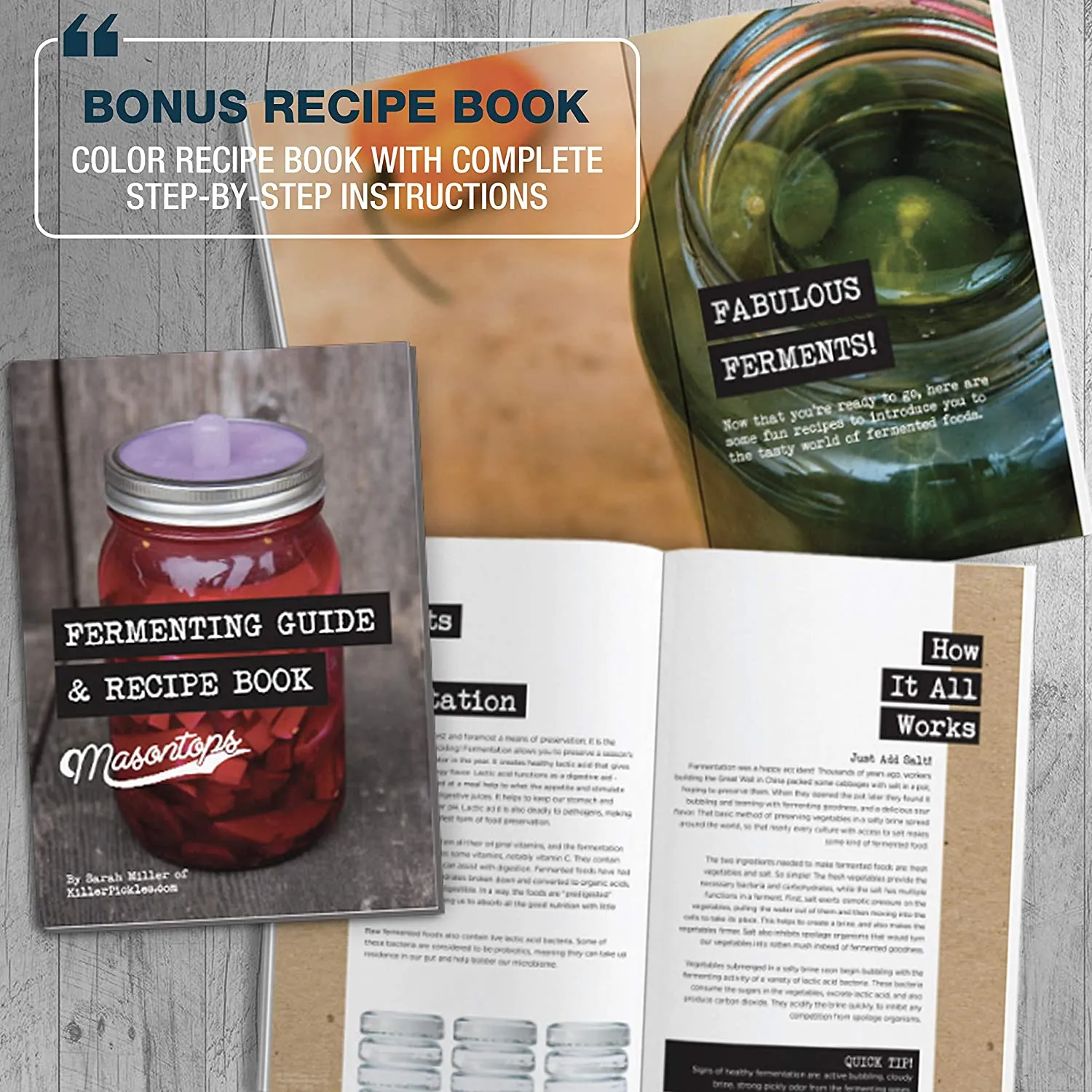 Complete Wide Mouth Fermentation Kit by Masontops
