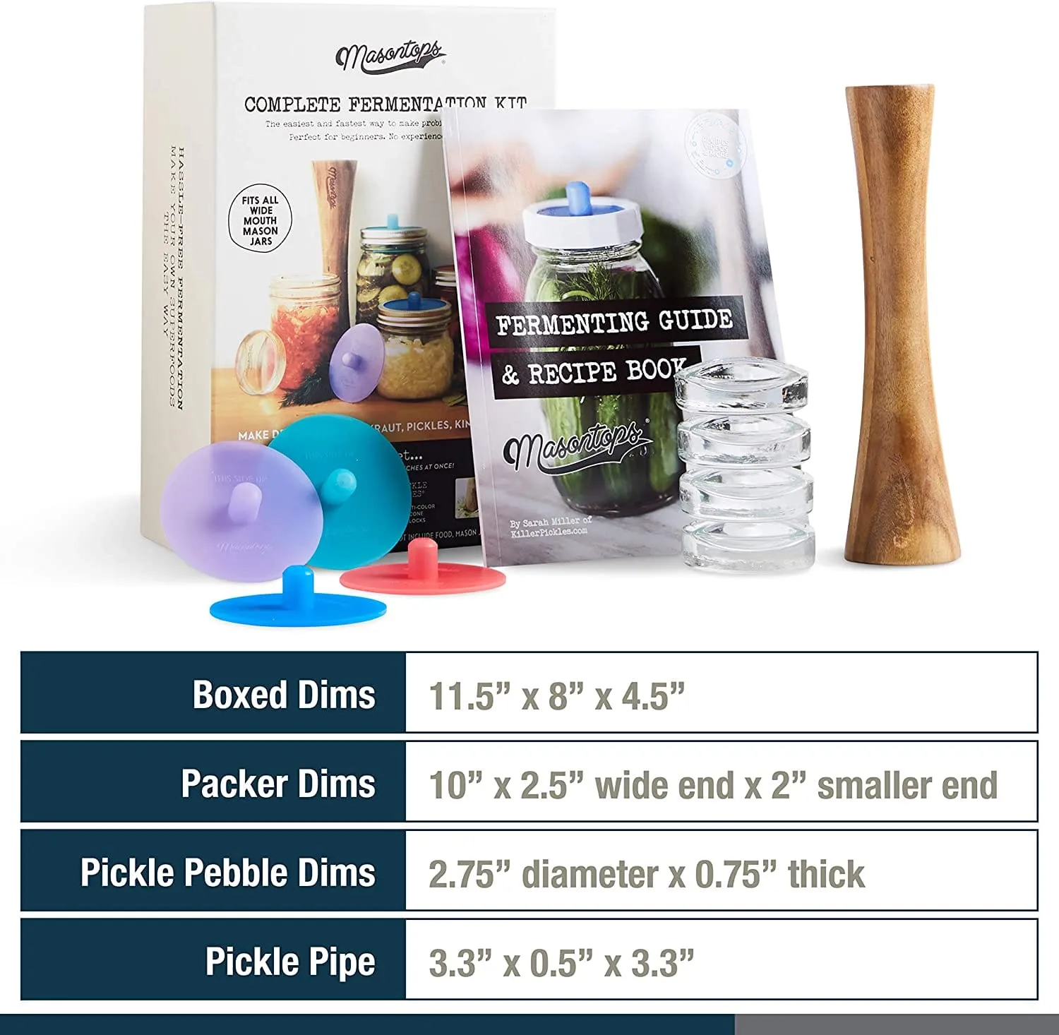 Complete Wide Mouth Fermentation Kit by Masontops