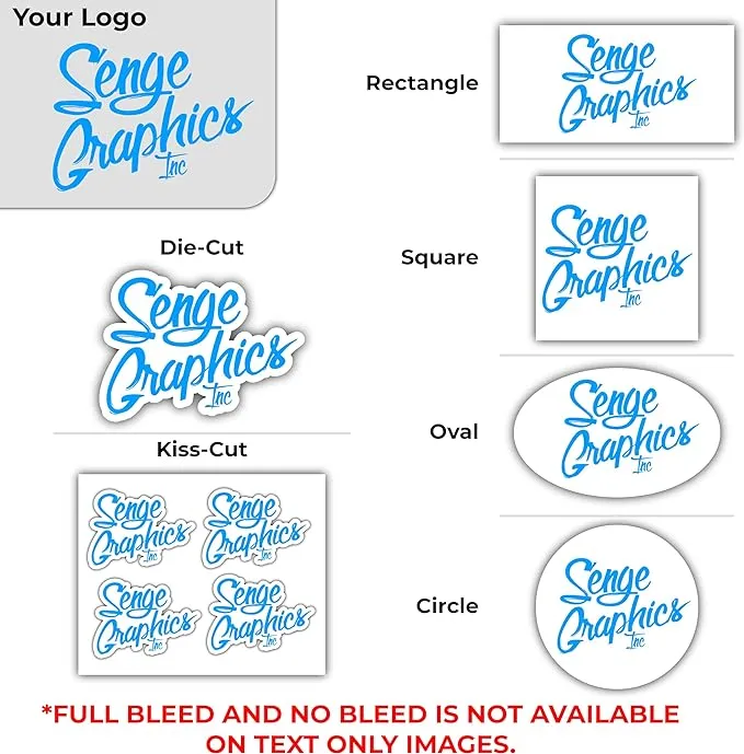 Custom Design Your Own Chrome Vinyl Decals Stickers Labels
