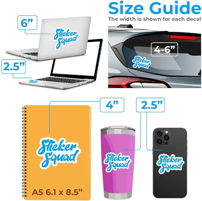 Custom Design Your Own Chrome Vinyl Decals Stickers Labels