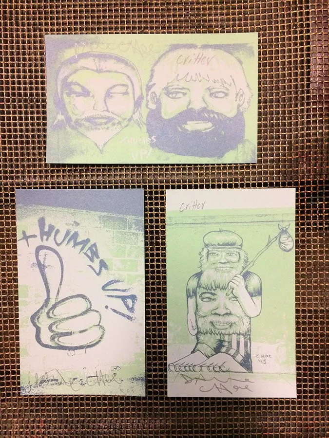 David Choe: Thumbs Up mini print set