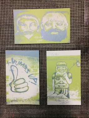 David Choe: Thumbs Up mini print set
