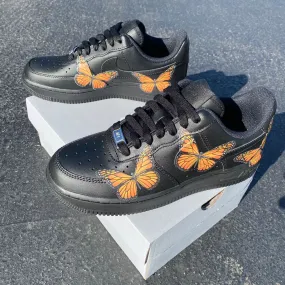 Dead Leaf Butterfly Black Custom Air Force 1