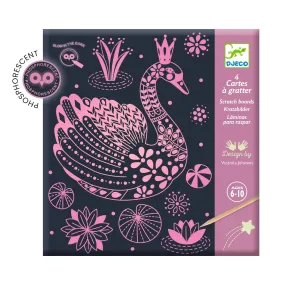Djeco Glow in the Dark Scratch Cards - Wonderful World