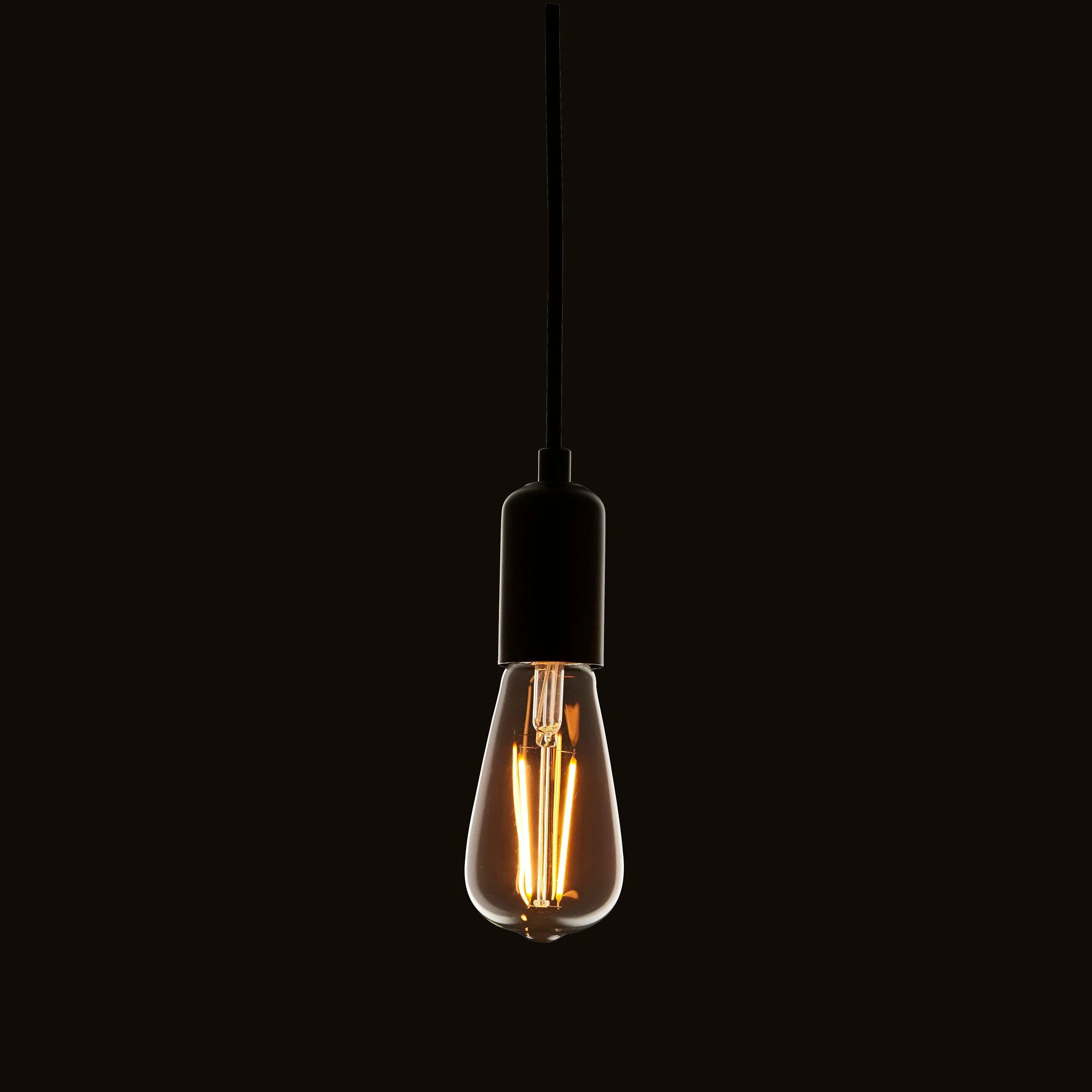 E27 LED Decorative Filament Clear Pear Shaped 2w Light Bulb