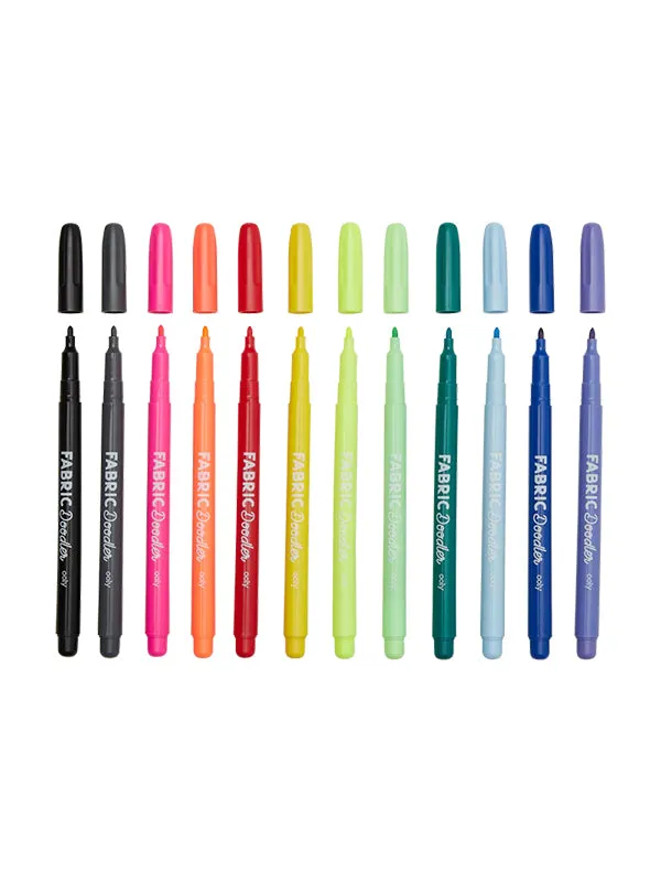 Fabric Doodlers Markers: Set of 12