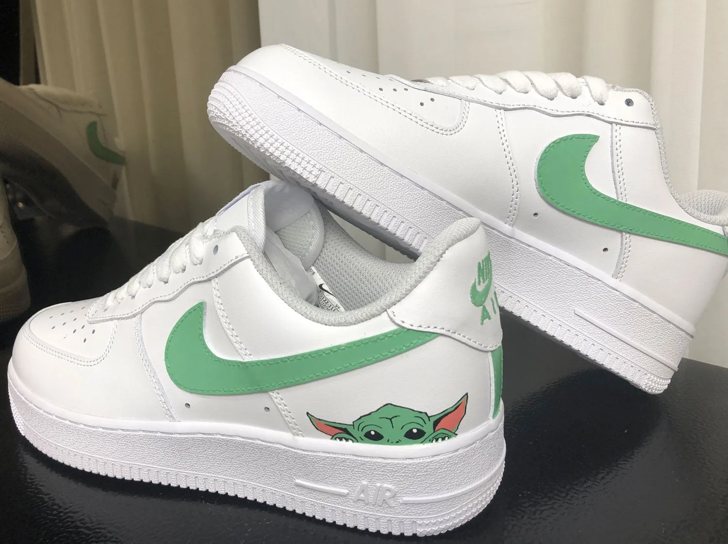 Forest Green Alien Art Custom Air Force 1
