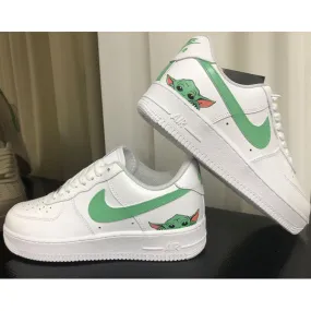 Forest Green Alien Art Custom Air Force 1