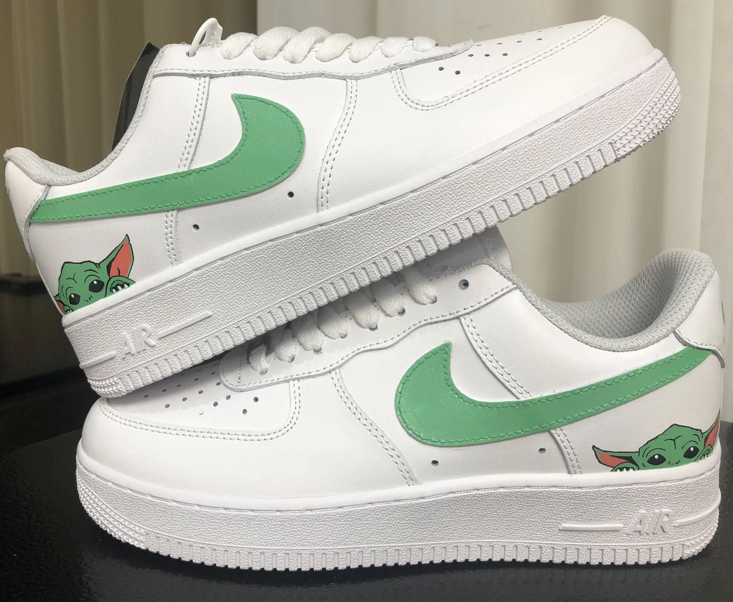 Forest Green Alien Art Custom Air Force 1