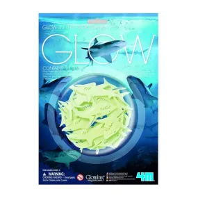 GLOWING 3D SHARKS