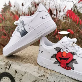 Kaws & Sesame Street Joint Model Custom Air Force 1