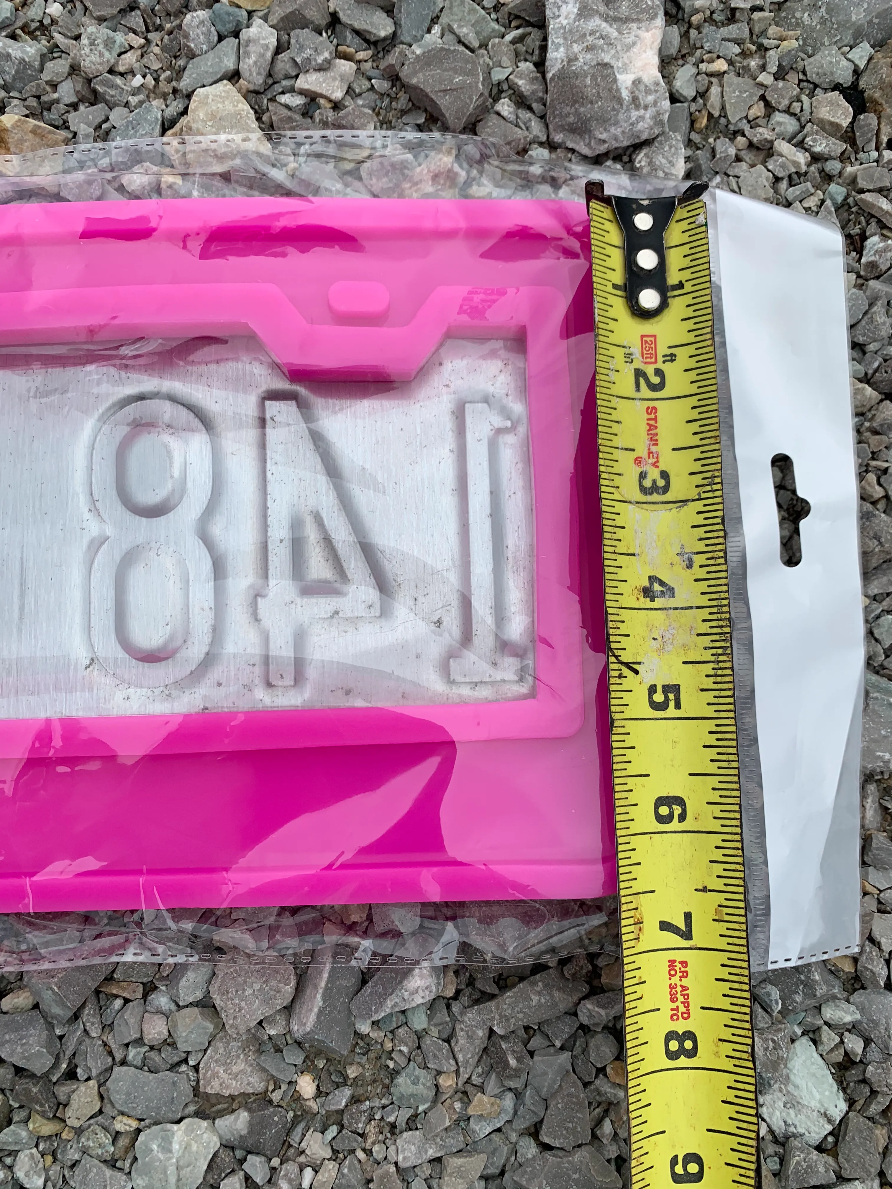 License Plate Frame Resin Mold, Unique Mold