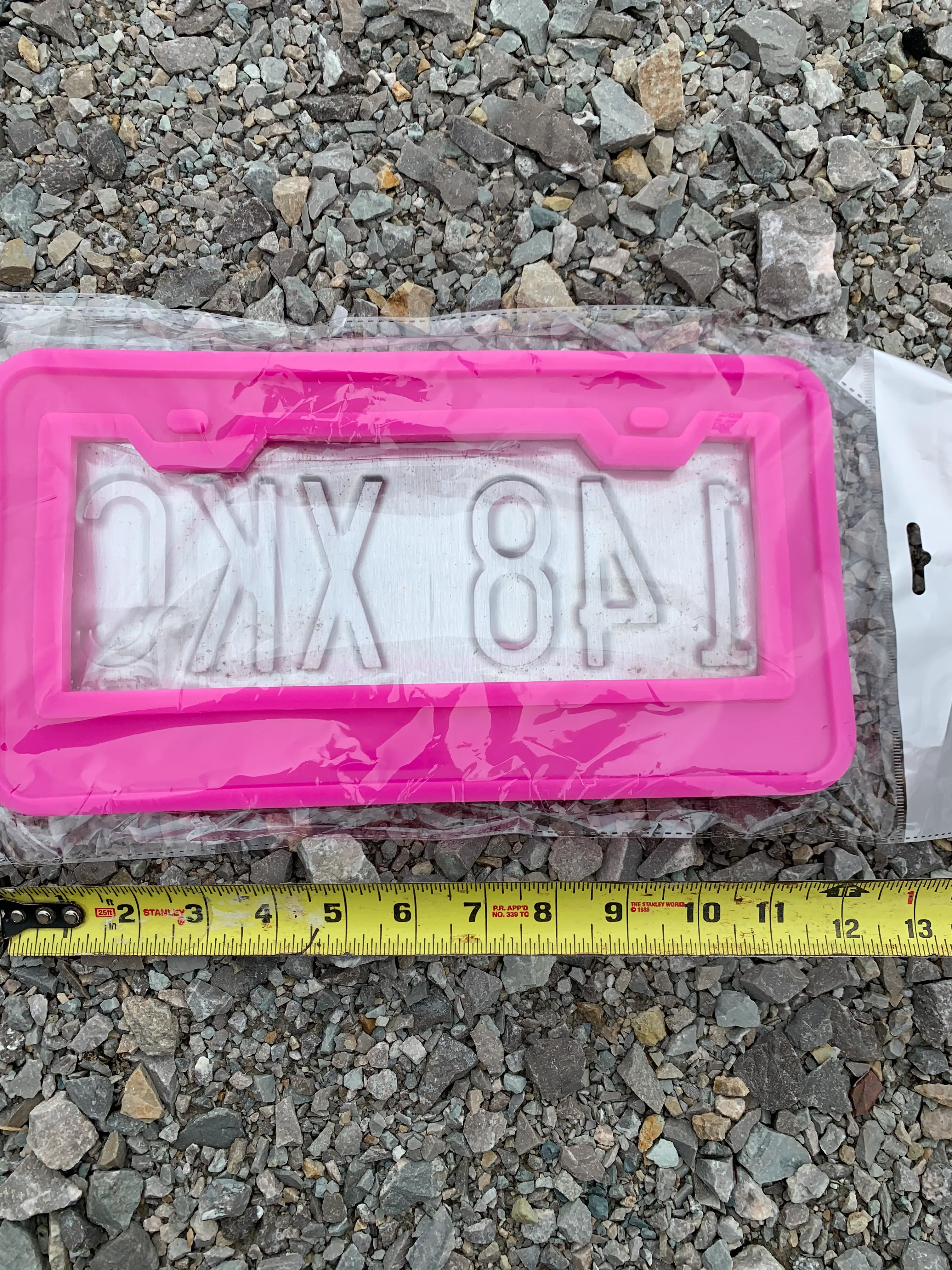 License Plate Frame Resin Mold, Unique Mold