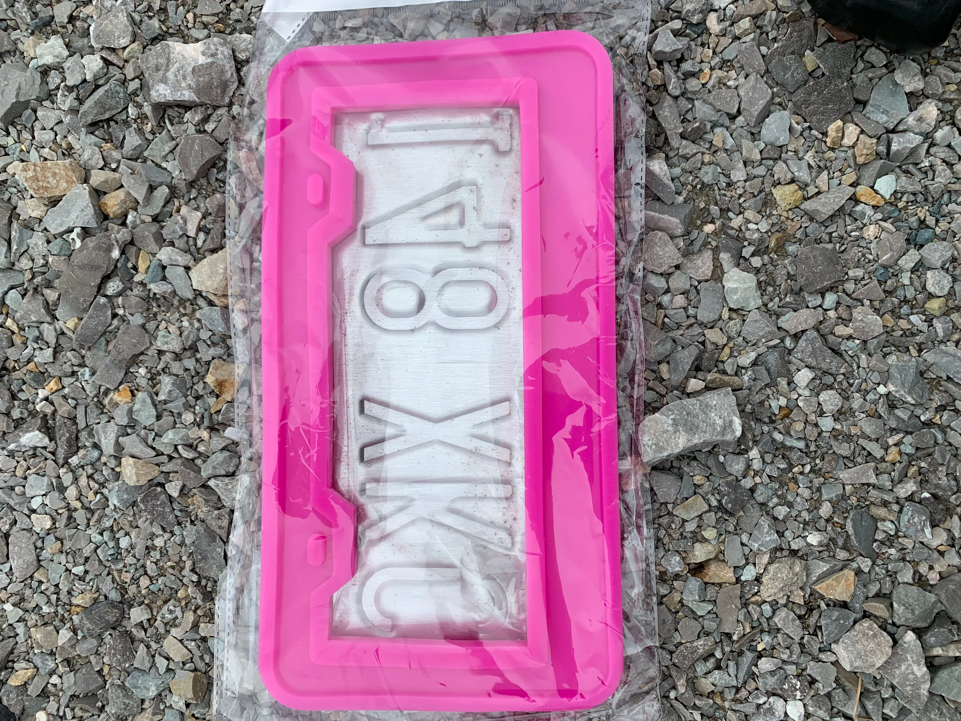 License Plate Frame Resin Mold, Unique Mold