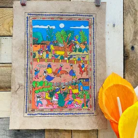 Medium Pueblo Designs - Amate Paintings