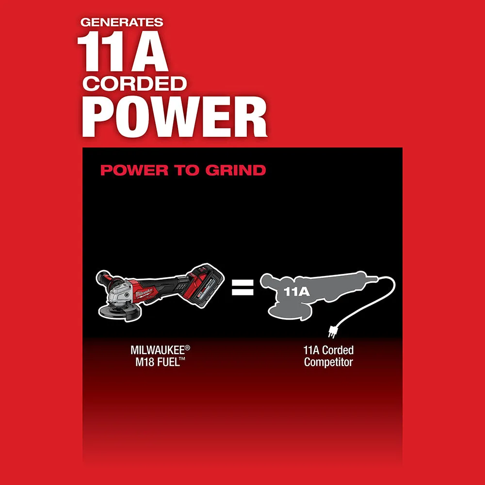 Milwaukee 2880-20 M18 FUEL 4-1/2" / 5" Grinder Paddle Switch No-Lock - Bare Tool