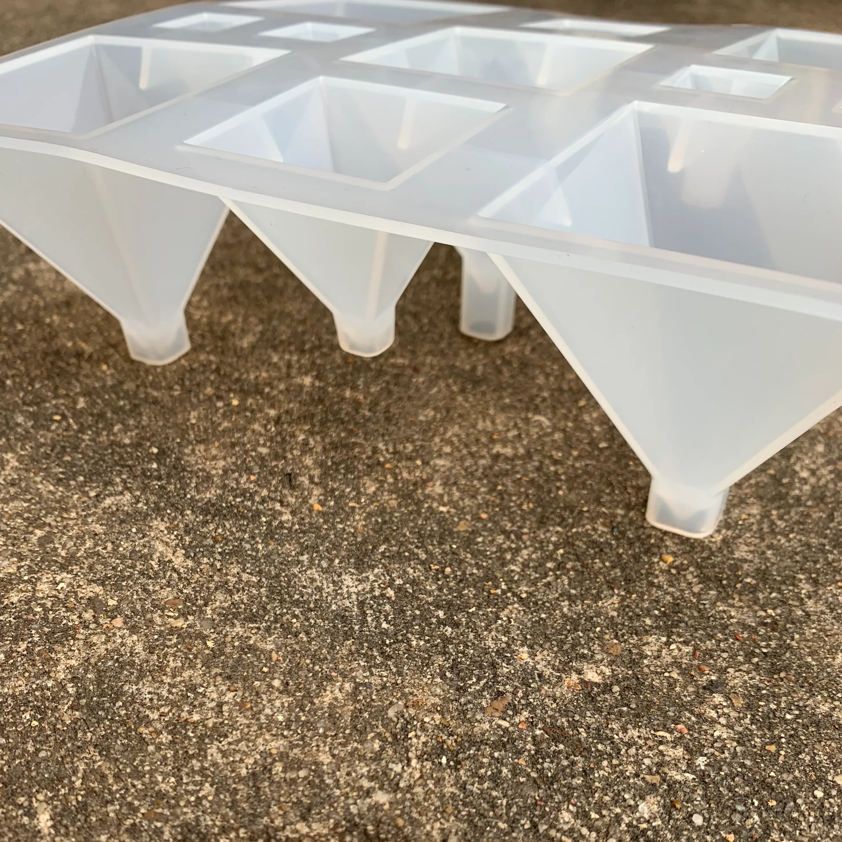 New Multi Pyramid Silicone Resin Mold Unique Mold