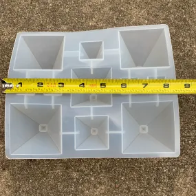 New Multi Pyramid Silicone Resin Mold Unique Mold
