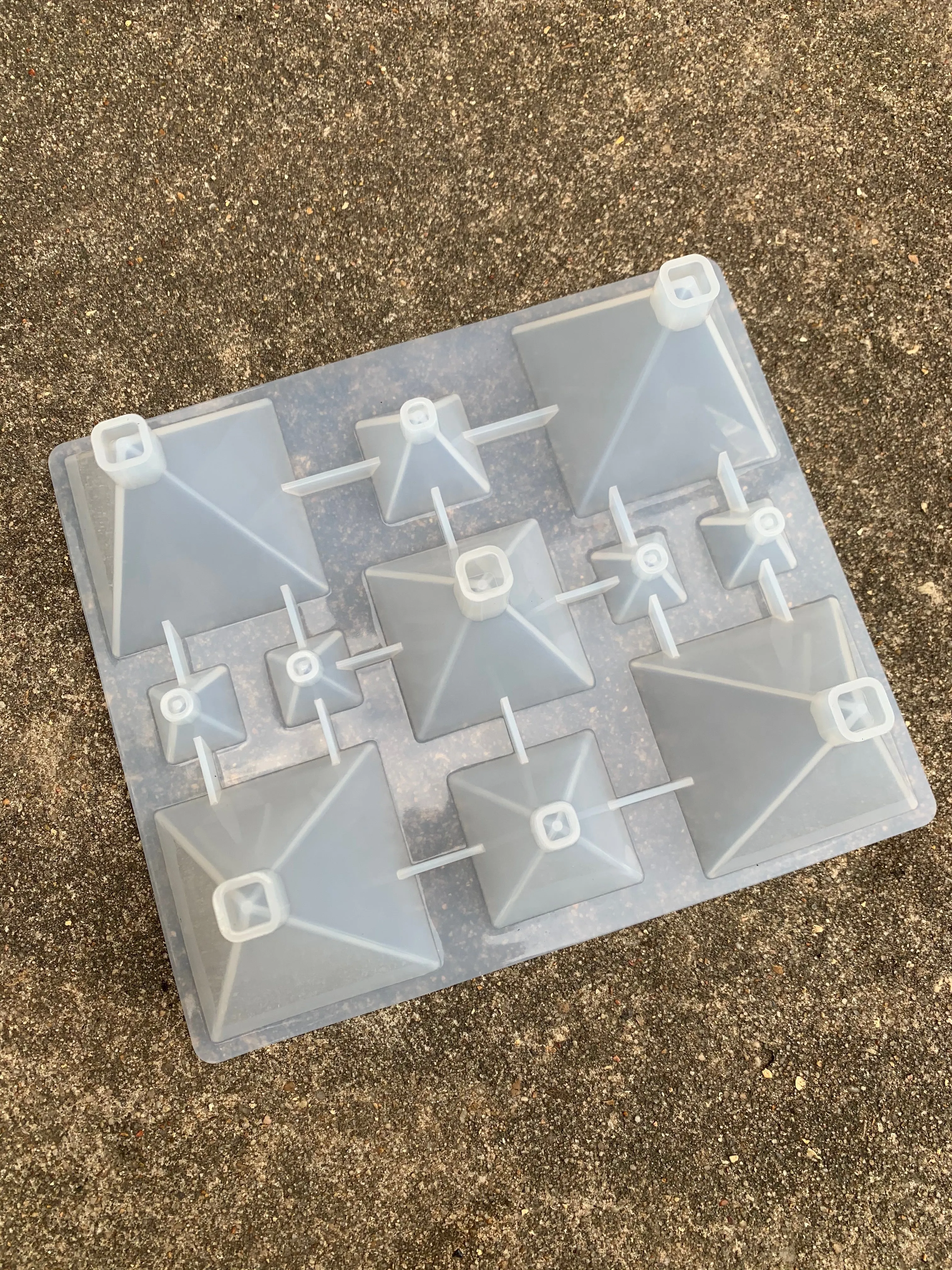 New Multi Pyramid Silicone Resin Mold Unique Mold