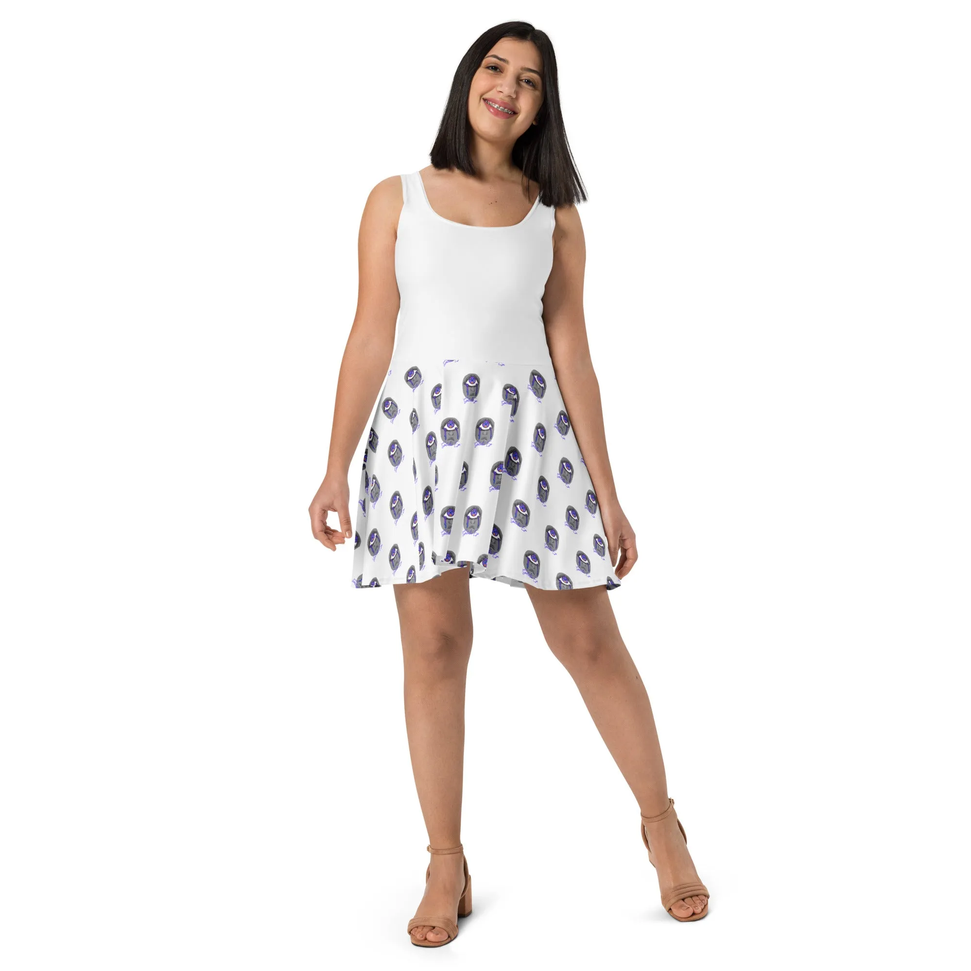 NYC Artwork - Galactic EYE Skater Dress