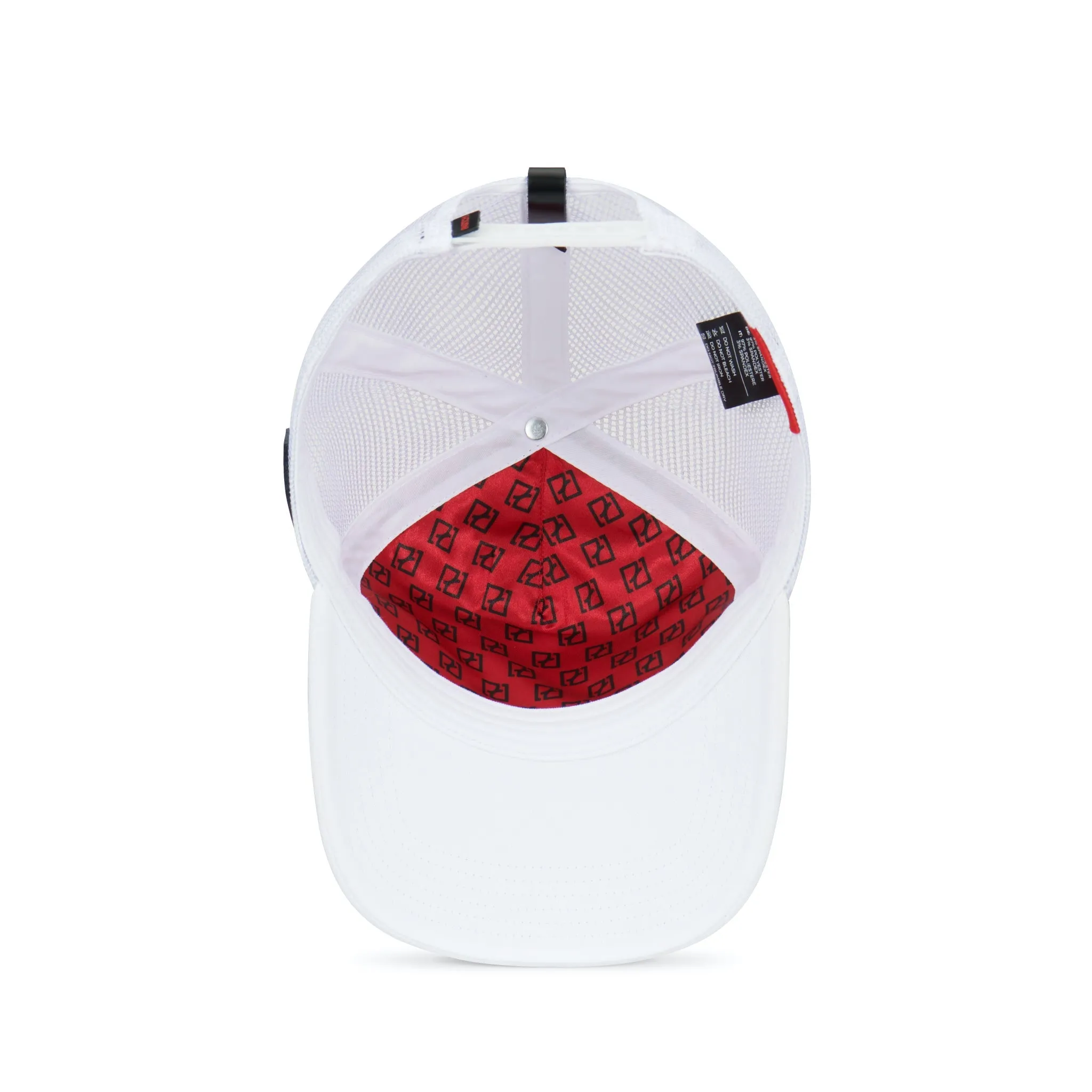 PARTCH Pop Love Trucker Hat White with Swarovski Crystals