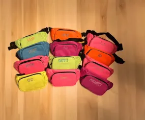 Personalized neon fanny pack