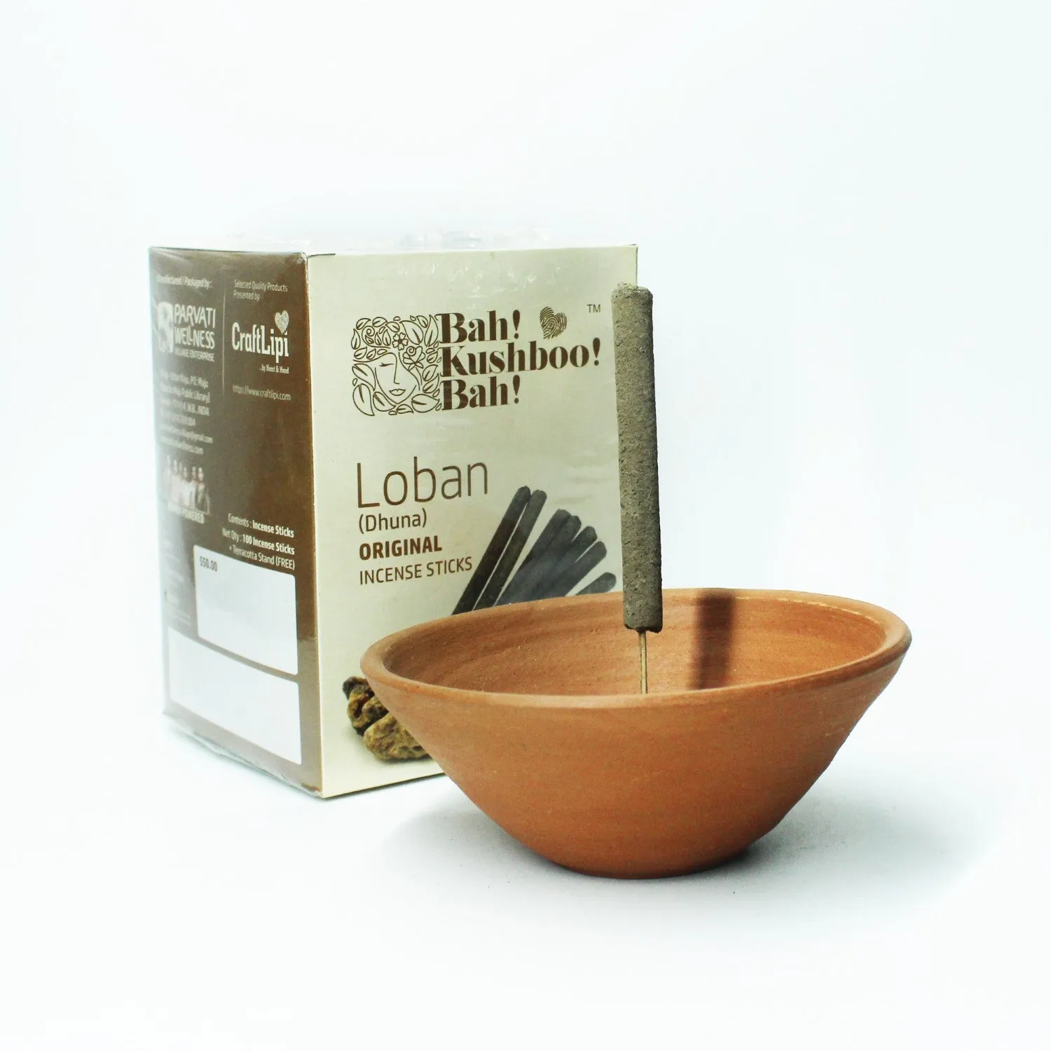 Plato Incense Stick Stand And Loban Sticks | Artistic Incense Stick Stand