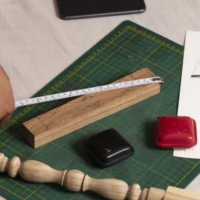 Red Leather Finish Retractable Measuring Tape | Saddle Leather | Unique Design