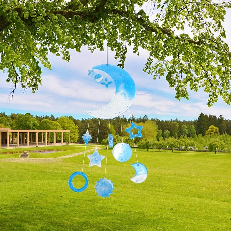 Resin Molds Silicone Kit Star Moon Wind Chimes