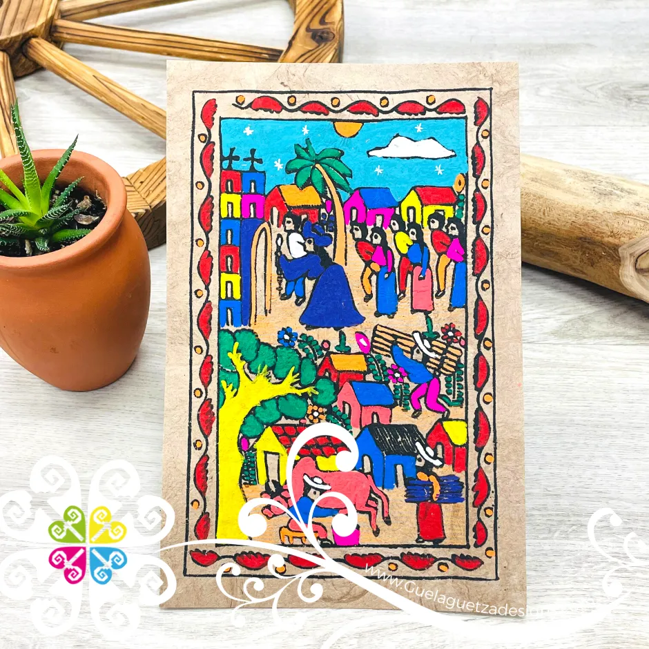 Small Pueblo Designs - Amate Paintings