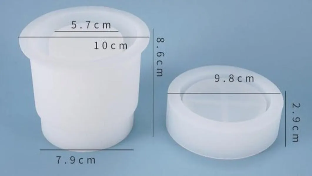 Storage Bottle Sealed Jar With Lid Resin Mold, Unique Mold