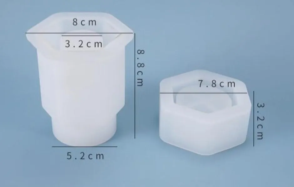 Storage Bottle Sealed Jar With Lid Resin Mold, Unique Mold