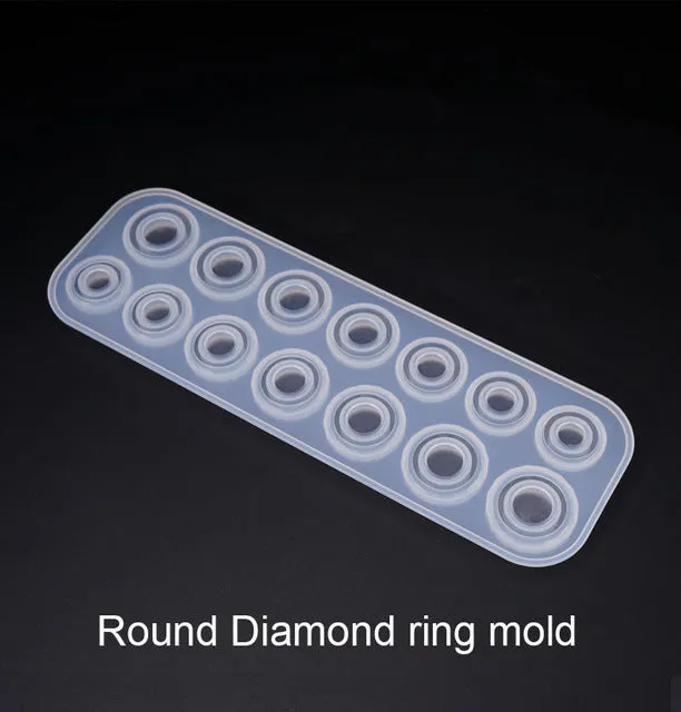 Unique Mold 14 Different Ring Size Resin Mold