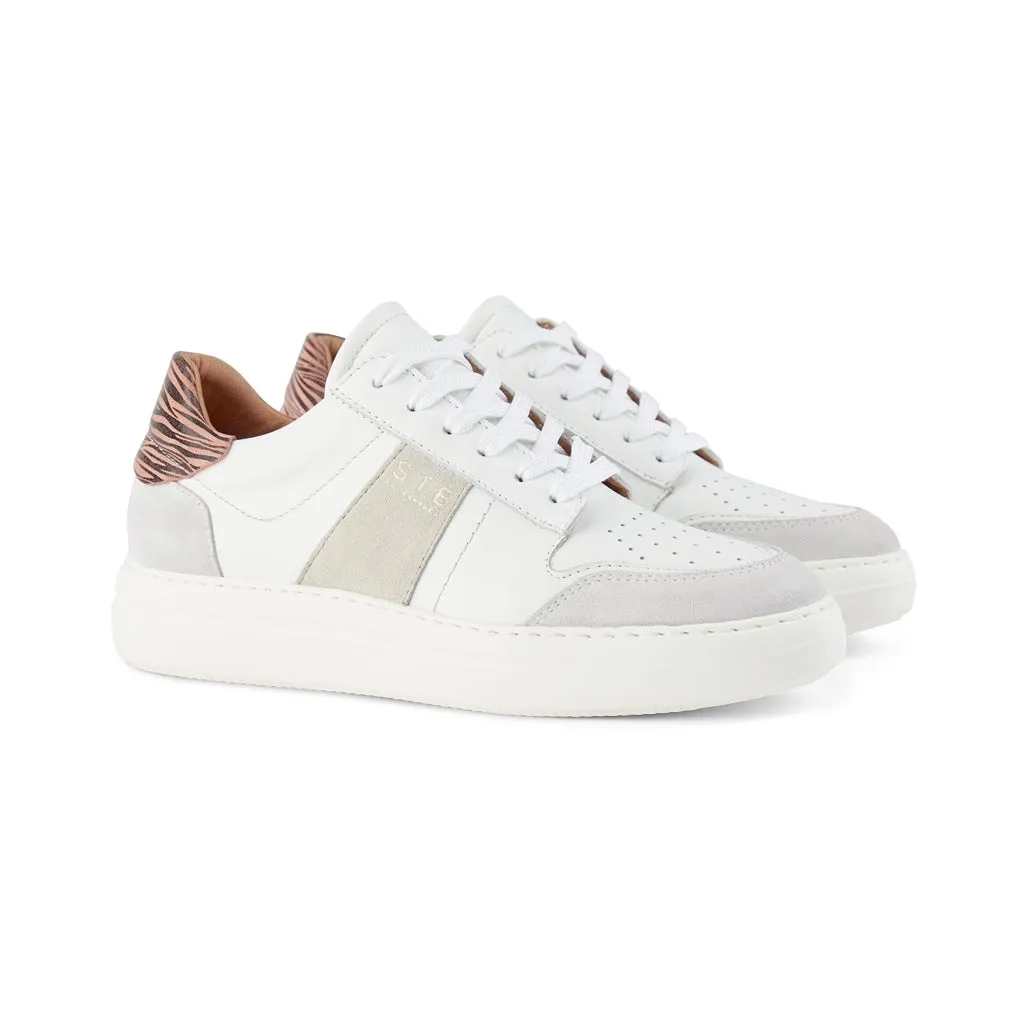 Vinca sneaker læder - ZEBRA