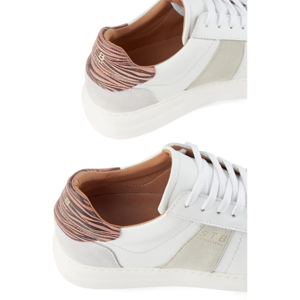 Vinca sneaker læder - ZEBRA