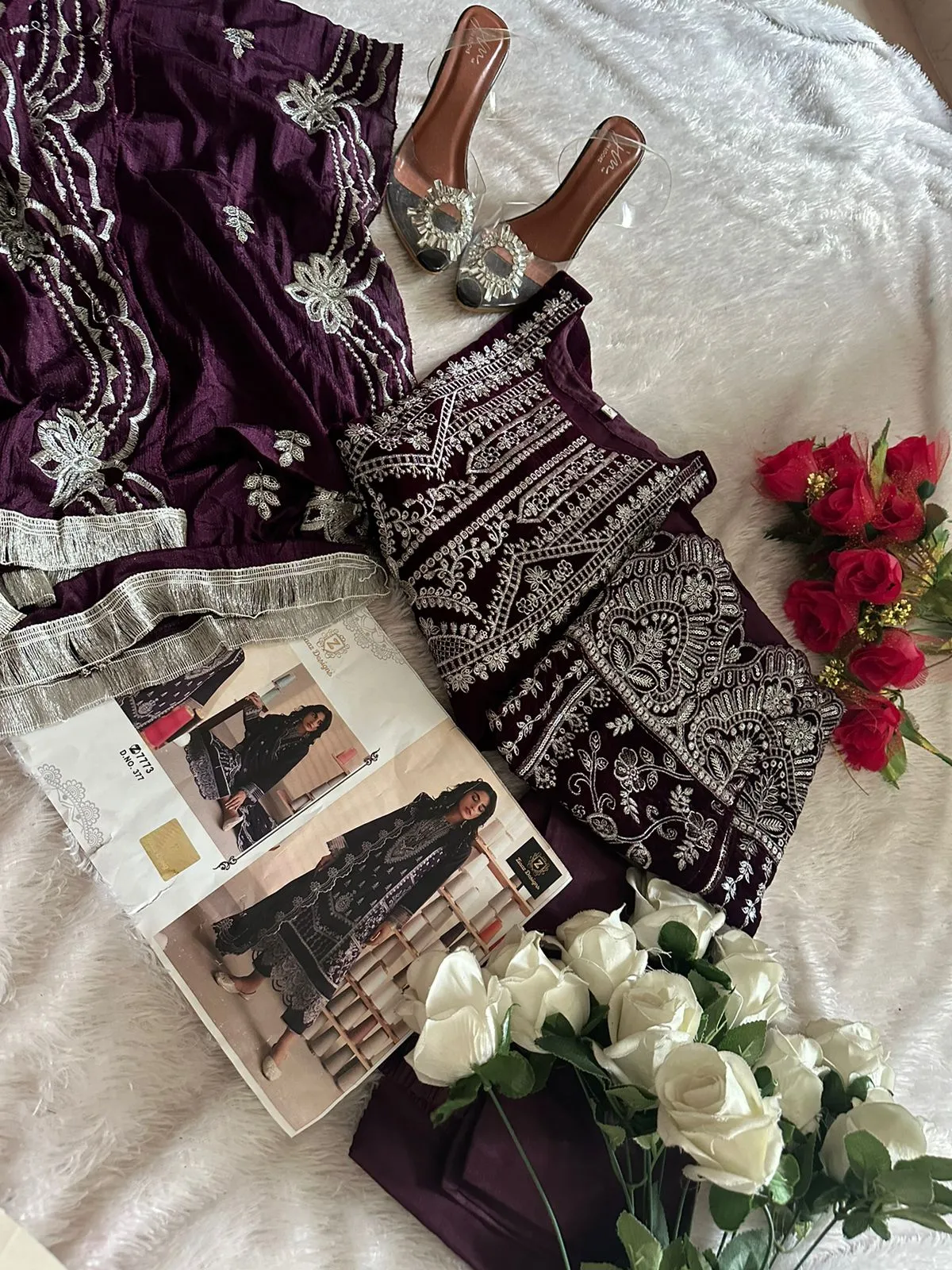 Ziaaz Designs 377 Velvet Salwar